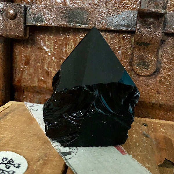 obsidiaan generatorpunt vulkanisch glas gesteente
