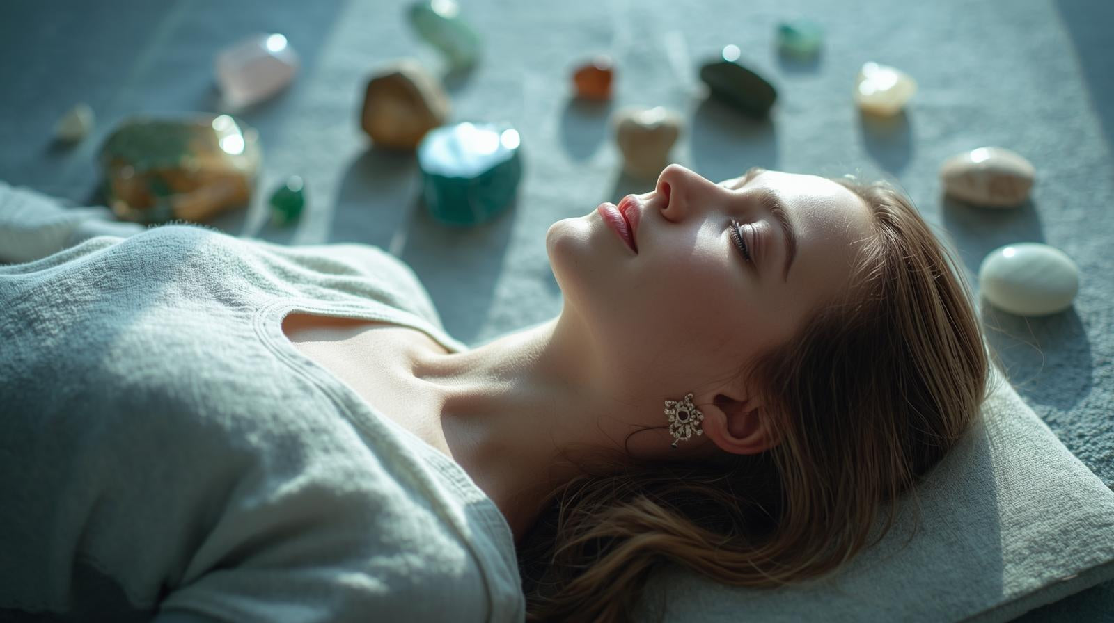 ontspanning ademwerk en edelstenen