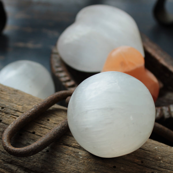 seleniet witte bol gepolijst