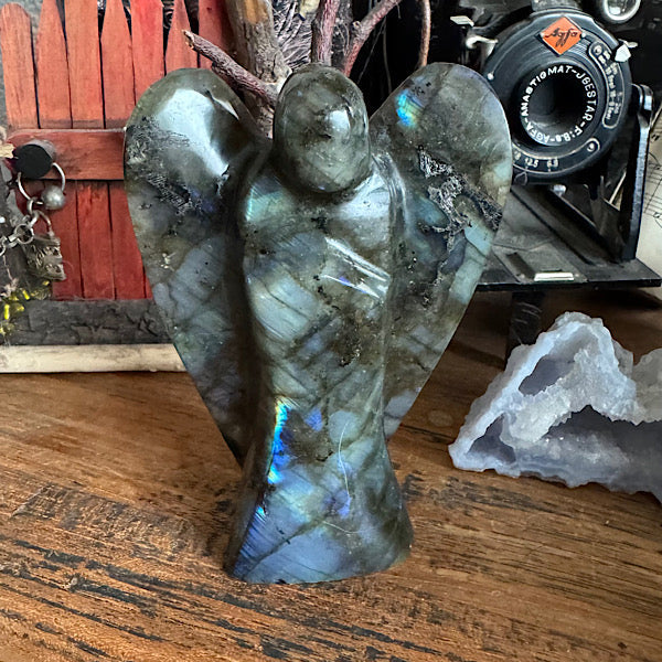 labradoriet engel gepolijst edelstenen