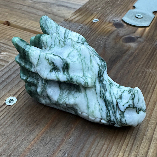 Agaat Boom Draken schedel dragon skull edelstenen b