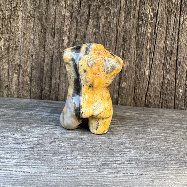 Agaat Crazy Lace mexicaans Heren Torso Klein gepolijst