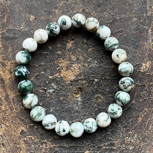 Agaat Mos Kralen armband sieraad edelstenenmineralenwinkel.nl