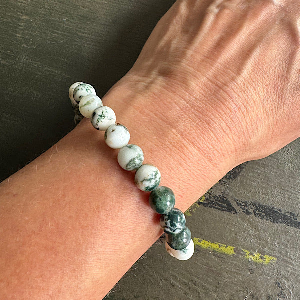 Agaat Mos Kralen armband sieraad