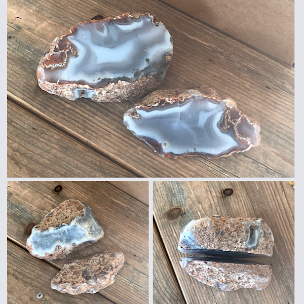 Agaat Paar Gepolijst