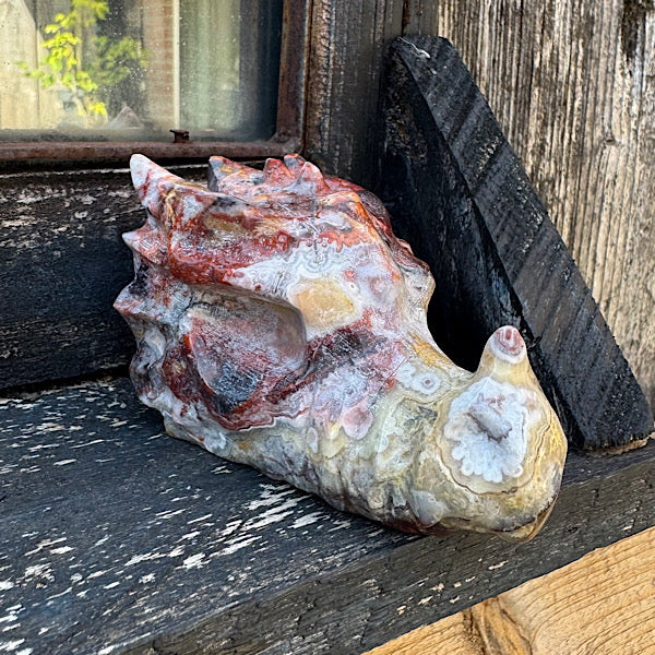 Agaat grazy lace draken schedel dragon skull