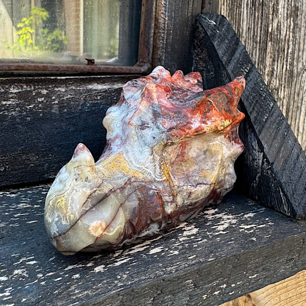 Agaat grazy lace draken schedel dragon skull