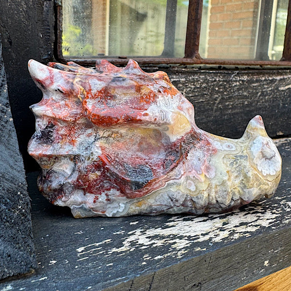 Agaat grazy lace draken schedel dragon skull