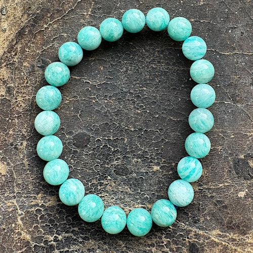 Amazoniet 8mm Kralen armband sieraad edelstenenmineralenwinkel.nl