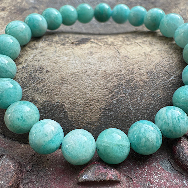 Amazoniet 8mm Kralen armband sieraad