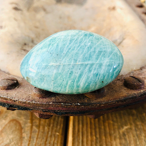 Amazoniet Handsteen Gepolijst edelstenen mineralen winkel kristallen