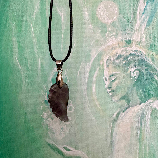 Amethist Engelen Vleugel Hangertje sieraad hanger ketting