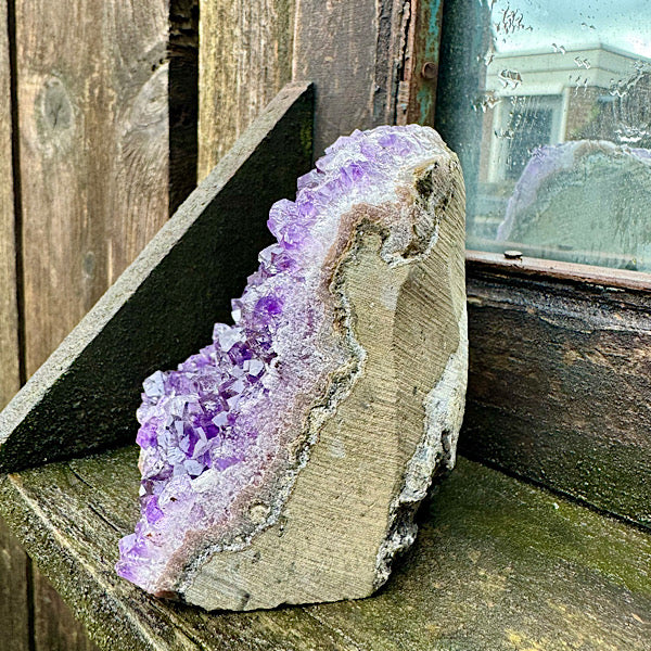 Amethist Geode Ruw Uruguay Nr4 kristallen