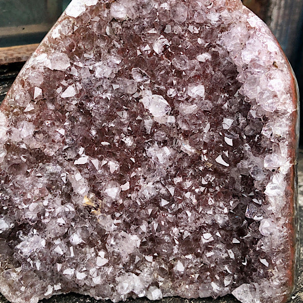Amethist Ruw Geode Uruguay licht paars kristallen edelstenen mineralen winkel