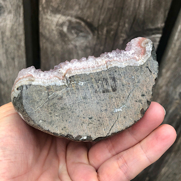 Amethist Ruw Geode Uruguay licht paars kristallen edelstenen mineralen winkel