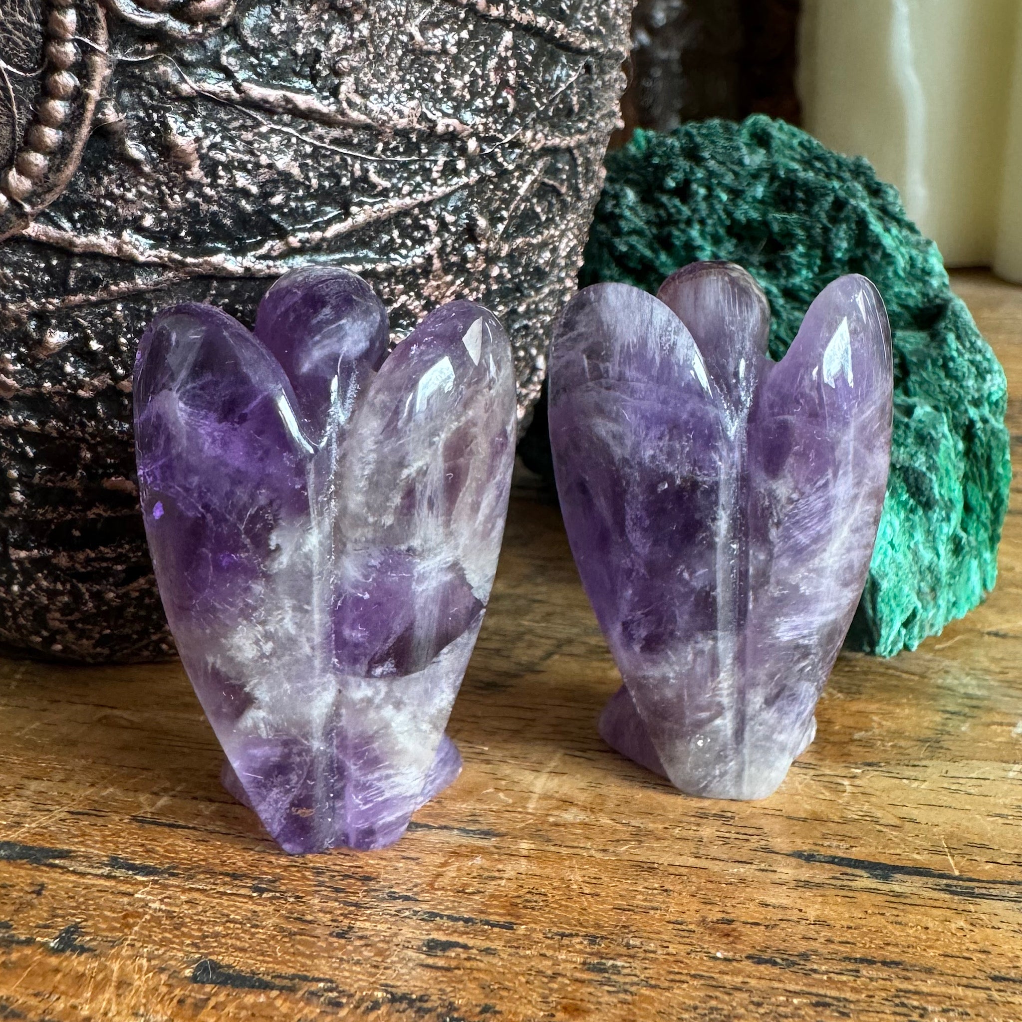 amethist engeltjes 4 cm achterkant