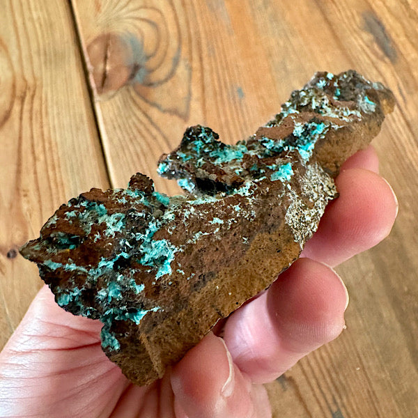 Aurichalciet mineraal groen blauw