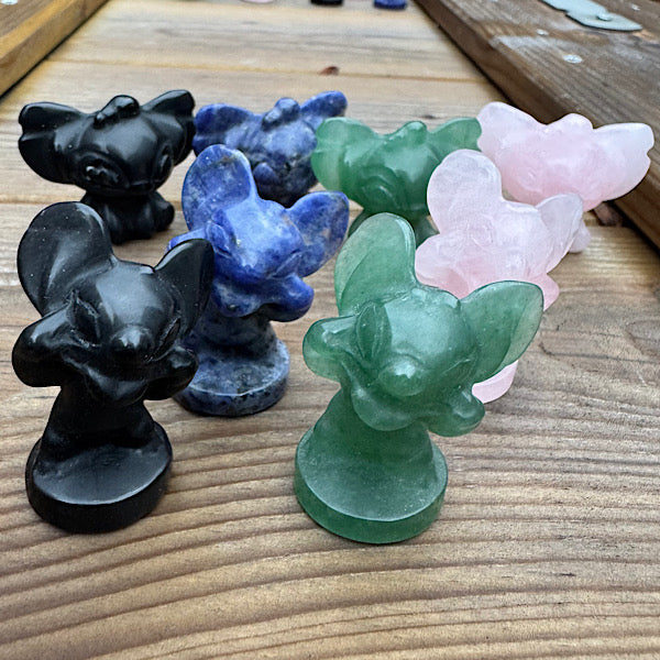 Aventurijn Stitch figuur edelstenen ondeugend