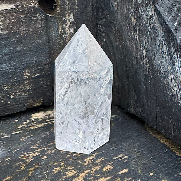 BergKristal Crackled Punt A gepolijst