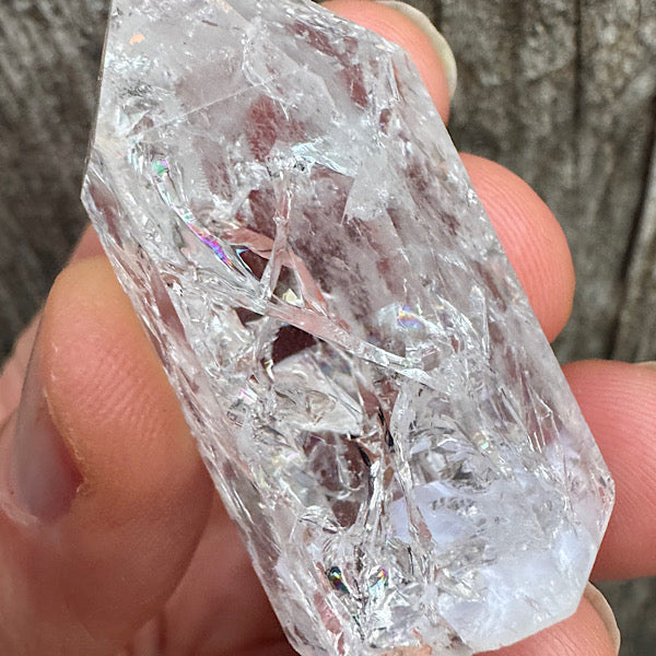 BergKristal Crackled Punt A gepolijst