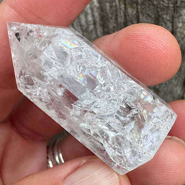 BergKristal Crackled Punt A gepolijst