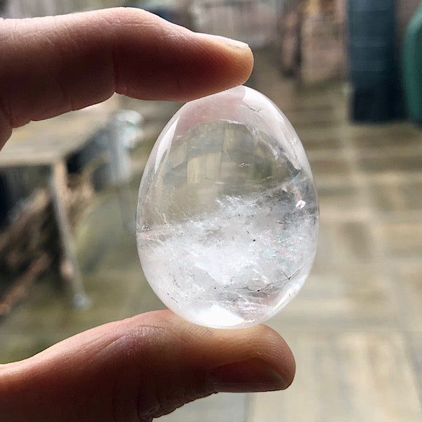 BergKristal Gepolijst Ei nr4 mineralen