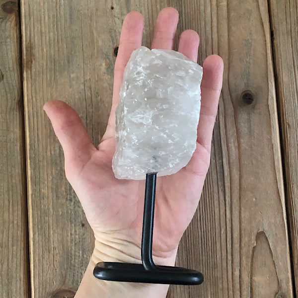 BergKristal Ruw Stuk op Standaard nr1 mineralen kunst