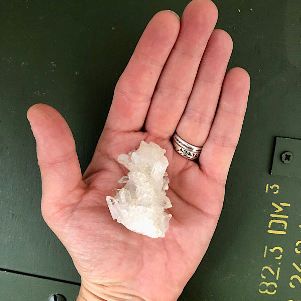 BergKristal ruw Clustertje Brazilië kristallen mineralen punten