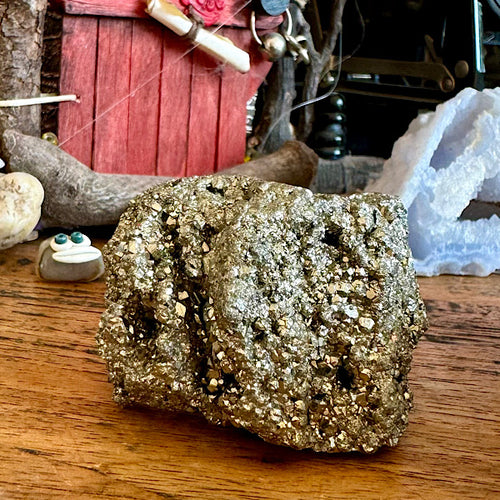 Brok Pyriet Chispa Peru Nr1 edelstenenmineralenwinkel