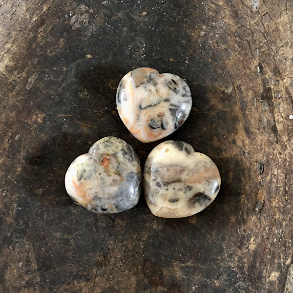 Calciet Agaat Gebold Hartje gepolijst mineralen