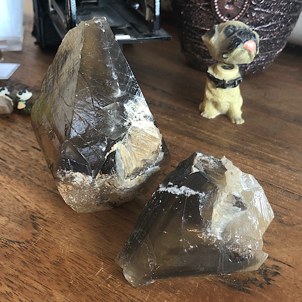 Calciet DogTooth Punt met Zwart Fantoom