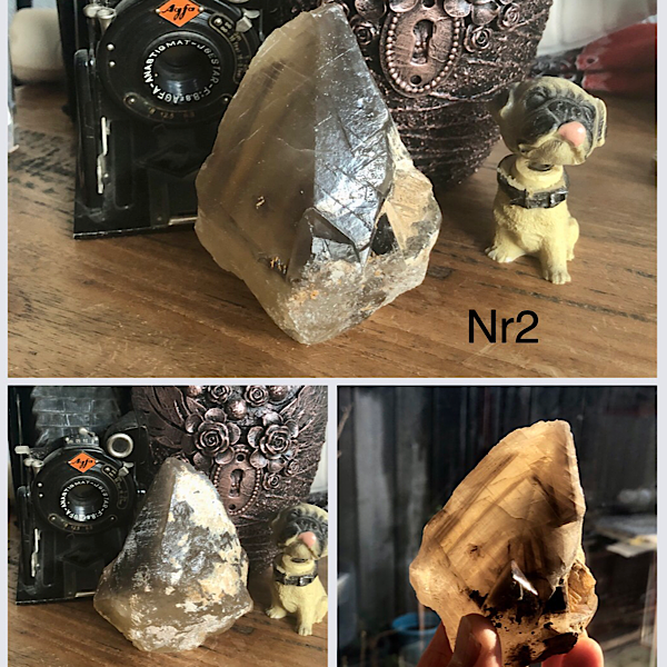 Calciet DogTooth Punt met Zwart Fantoom