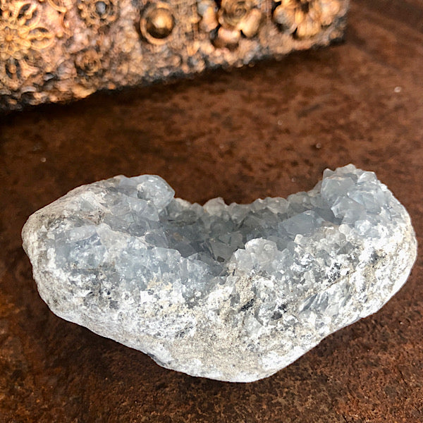 Celestien Ruw Stukje nr6 engelensteen blauwe kristallen edelstenen mineralen winkel