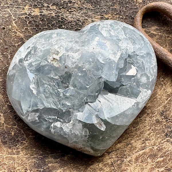 Celestien hart Ruw G edelstenenmineralenwinkel.nl blauwe kristallen