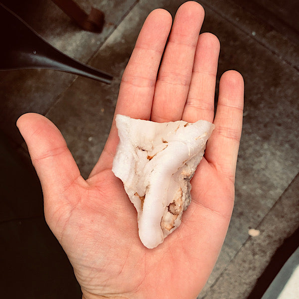 Chalcedoon Roze Ruw Stukje mineralen jaspis agaat kristallen