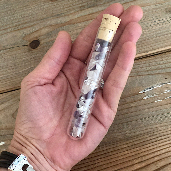 EdelstenenWater Stick Gouden Driehoek de sfeermakers accessoires mineralen amethist bergkristal rozekwarts