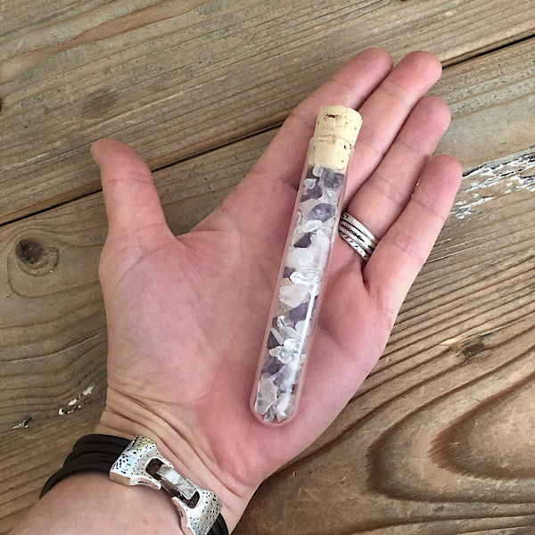 EdelstenenWater Stick Gouden Driehoek de sfeermakers accessoires mineralen amethist bergkristal rozekwarts