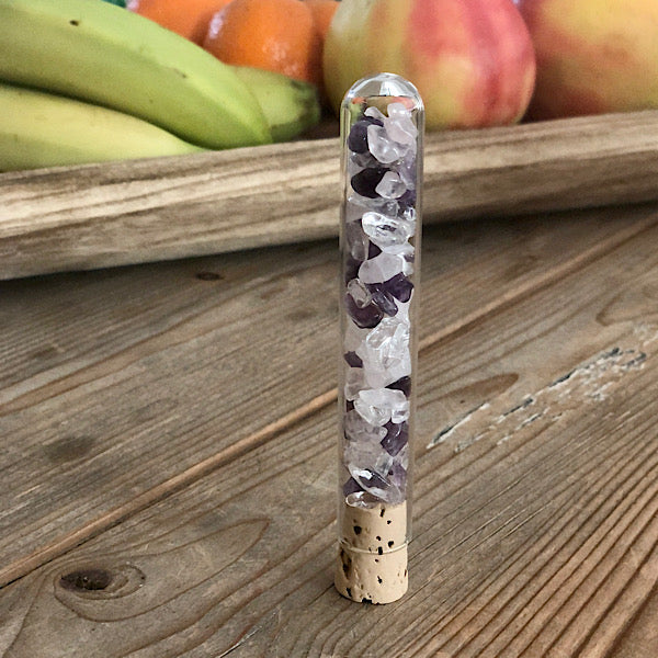 EdelstenenWater Stick Gouden Driehoek de sfeermakers accessoires mineralen amethist bergkristal rozekwarts