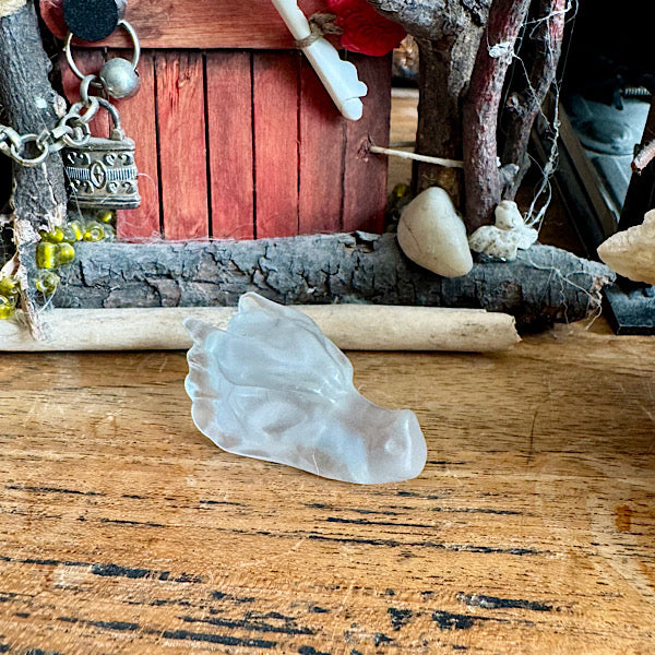 Fluoriet Klein Draken Schedel dragon skull