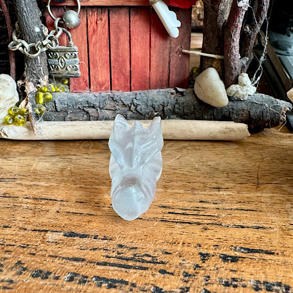 Fluoriet Klein Draken Schedel dragon skull