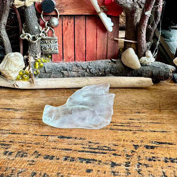 Fluoriet Klein Draken Schedel dragon skull