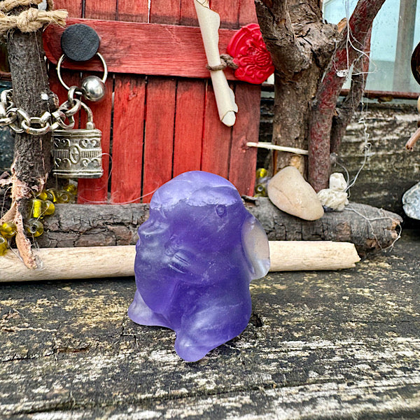 Fluoriet Konijntje Gepolijst nr1 diertje edelstenenmineralenwinkel