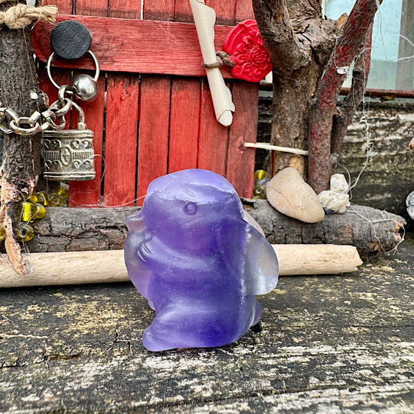 Fluoriet Konijntje Gepolijst nr1 diertje edelstenenmineralenwinkel