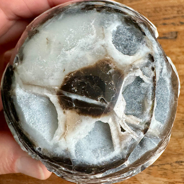 Gekristalliseerd Chalcedoon met Kwarts Bol edelstenen mineralen winkel