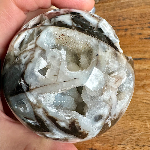 Gekristalliseerd Chalcedoon met Kwarts Bol edelstenen mineralen winkel