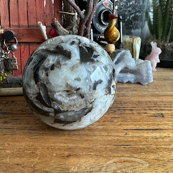 Gekristalliseerd Chalcedoon met Kwarts Bol edelstenen mineralen winkel