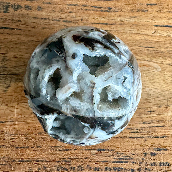 Gekristalliseerd Chalcedoon met Kwarts Bol edelstenen mineralen winkel