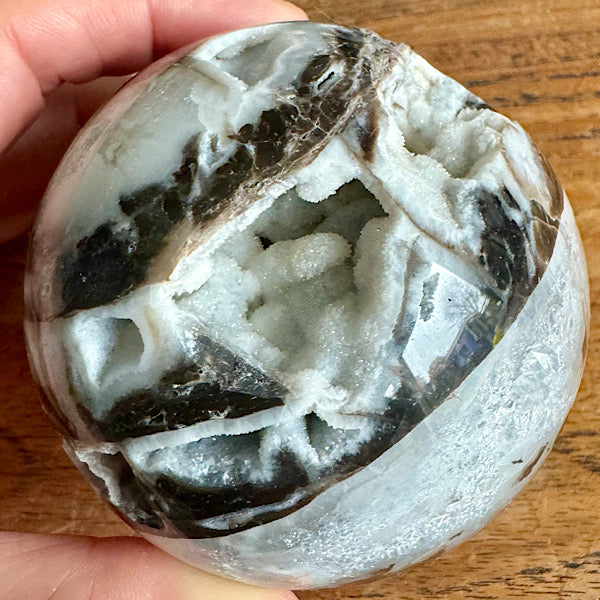 Gekristalliseerd Chalcedoon met Kwarts Bol edelstenen mineralen winkel