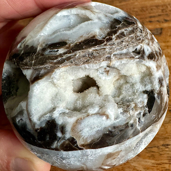 Gekristalliseerd Chalcedoon met Kwarts Bol edelstenen mineralen winkel