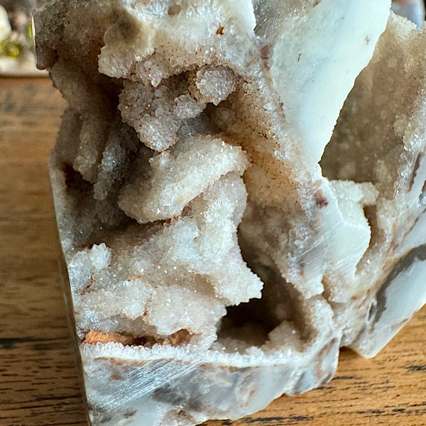 Gekristalliseerd Chalcedoon met Kwarts Kubus edelstenen mineralen winkel